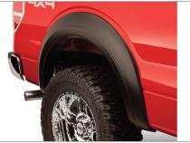 Black Extendafender Style Smooth Finish 4-Piece Fender Flare Set For 1981-1993 Dodge Ramcharger, D250 (Excludes Dually) Bushwacker