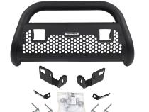 RC2 LR Bull Bar with Mounting Brackets &amp;amp; Two 3 Inch Cube Lights Textured Black 2002-2005 Dodge Ram 1500/2500/3500 Go Rhino