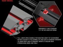 SRM500 75 Inch Flat Platform Roof Rack Textured Black Go Rhino