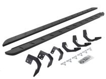 RB10 Slim Line Running Boards With Mounting Brackets Textured Black 2015-2018 Ram 1500 Go Rhino