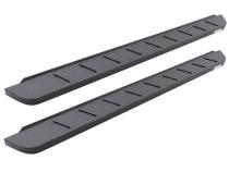 RB10 Running Boards With Mounting Brackets &amp;amp; 2 Pairs of Drop Steps Kit Protective Bedliner Coating 2007-2021 Toyota Tundra Extended Cab Go Rhino