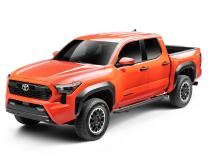 RB10 Slim Line Running Boards W/Brackets Textured Black 2024-2026 Toyota Tacoma Go Rhino