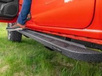 RB10 Slim Line Running Boards W/Brackets Bedliner coating 2024-2026 Toyota Tacoma Go Rhino