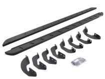 RB10 Slim Line Running Boards With Mounting Brackets Cruved Textured Black 2022-2026 Toyota Tundra Extended Cab Go Rhino