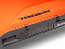 4 Inch OE Xtreme Side Steps with Mounting Brackets Kit Textured Black 2024-2026 Toyota Tacoma Go Rhino