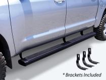 6 Inch OE Xtreme Composite SideSteps Kit 80 Inch Long Black + Brackets Black 2004-2015 Nissan TITAN Go Rhino