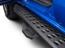RB20 Running Boards With Mounting Brackets &amp;amp; 2 Pairs of Drop Steps Kit Textured Black 2019-2026 Ford Ranger Go Rhino
