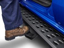 RB20 Running Boards With Mounting Brackets &amp;amp; 2 Pairs of Drop Steps Kit Textured Black 2019-2026 Ford Ranger Go Rhino