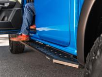 RB20 Running Boards With Mounting Brackets Textured Black 2019-2026 Ford Ranger Go Rhino