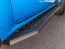 RB20 Running Boards With Mounting Brackets Textured Black 2019-2026 Ford Ranger Go Rhino