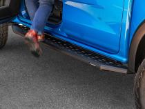 RB20 Running Boards With Mounting Brackets Textured Black 2019-2026 Ford Ranger Go Rhino