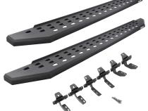 RB20 Running Boards With Mounting Brackets Textured Black 2019-2026 Ford Ranger Go Rhino