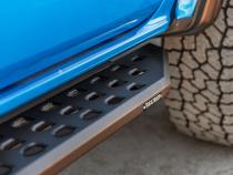 RB20 Running Boards With Mounting Brackets Textured Black 2019-2026 Ford Ranger Go Rhino