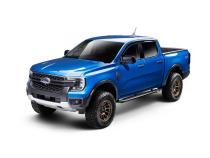 RB10 Slim Line Running Boards With Mounting Brackets Angled Textured Black 2019-2026 Ford Ranger Go Rhino