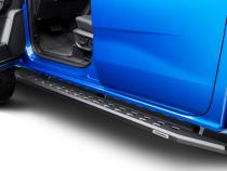RB10 Slim Line Running Boards With Mounting Brackets Angled Textured Black 2019-2026 Ford Ranger Go Rhino