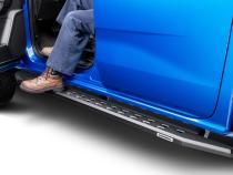 RB10 Slim Line Running Boards With Mounting Brackets Angled Textured Black 2019-2026 Ford Ranger Go Rhino