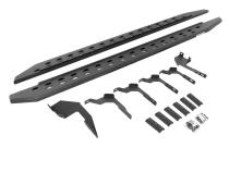 RB10 Slim Line Running Boards With Mounting Brackets Angled Protective Bedliner Coating 2019-2026 Ford Ranger Go Rhino