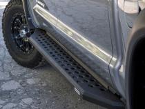 RB20 Running Boards With Mounting Brackets Protective Bedliner Coating 2019-2026 Silverado/Sierra 1500/2500 HD Go Rhino