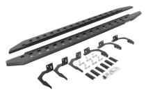 RB20 Slim Line Running Boards With Mounting Brackets Protective Bedliner Coating 2009-2010 Dodge Ram 1500/2500/3500 Go Rhino