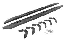 RB20 Slim Line Running Boards With Mounting Brackets Protective Bedliner Coating 2004-2014 Ford F-150 Extended Cab Go Rhino