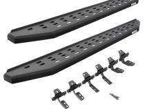 RB20 Running Boards 80 Inch With Mounting Brackets Protective Bedliner Coating 2004-2014 Ford F-150 Go Rhino
