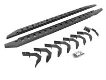 RB10 Slim Line Running Boards With Mounting Brackets Angled Protective Bedliner Coating 2015-2026 Colorado/Canyon Go Rhino
