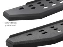 RB20 Running Boards With Mounting Brackets &amp;amp; 2 Pairs of Drop Steps Kit Textured Black 2005-2023 Toyota Tacoma Go Rhino