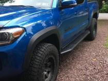 RB20 Running Boards With Mounting Brackets Textured Black 2005-2023 Toyota Tacoma Go Rhino