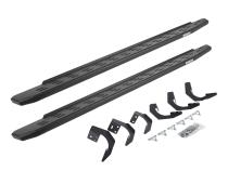 RB30 Running Boards with Mounting Bracket Kit Textured Black 2015-2018 Ram 1500 Extended Cab Go Rhino