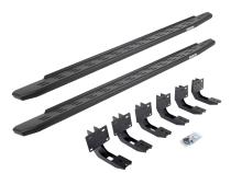 RB30 Running Boards with Mounting Bracket Kit Textured Black 2019-2025 Ram 1500 Extended Cab Go Rhino