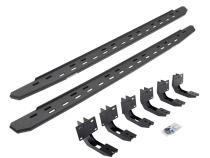 RB30 Slim Line Running Boards with Mounting Bracket Kit Protective Bedliner Coating 2019-2025 Ram 1500 Crew Cab Go Rhino