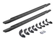 RB30 Running Boards with Mounting Bracket Kit Textured Black 2007-2021 Toyota Tundra Extended Cab Go Rhino