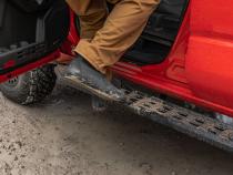 RB30 Slim Line Running Boards W/Bracket Kit Bedliner 2024-2026 Toyota Tacoma Go Rhino