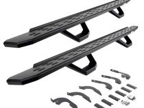 RB30 Running Boards W/Bracket 2 Pairs DropSteps Kit Textured Black For 2024-2026 Lexus GX550 2024-2026 Toyota Land Cruiser Go Rhino