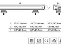 Go Rhino Flash Series Lights 30 Inch Single Multi Function LED Light Bar Black Go Rhino