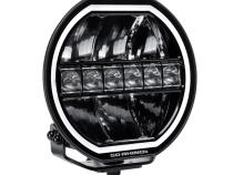 Go Rhino Blackout Series Lights 9 Inch Maxline LED Hi/Low Beam W/Multi Daytime Running Light Black Go Rhino