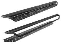 Dominator Xtreme D1 SideSteps With Mounting Bracket Kit Textured Black 2016-2024 Nissan TITAN XD 2017-2024 Nissan TITAN Go Rhino