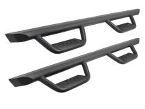 Domintator Extreme D2 Side Steps With Mounting Brackets Textured Black 2020-2025 Silverado 1500/2500/3500 HD Go Rhino