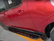 Dominator Xtreme D6 SideSteps With Mounting Bracket Kit Textured Black 2022-2026 Ford Maverick Go Rhino