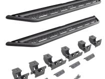 Dominator Xtreme D6 SideSteps With Mounting Bracket Kit Textured Black 2022-2026 Ford Maverick Go Rhino