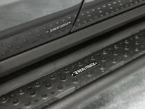 Dominator Xtreme D6 SideSteps With Mounting Bracket Kit Textured Black 2022-2026 Ford Maverick Go Rhino