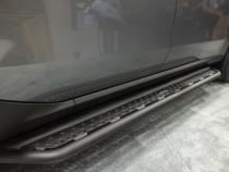 Dominator Xtreme D6 SideSteps With Mounting Bracket Kit Textured Black 2022-2026 Ford Maverick Go Rhino