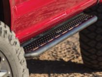 Dominator Xtreme D6 SideSteps With Mounting Bracket Kit Textured Black 2014-2024 Toyota 4Runner Go Rhino