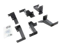 Dominator Xtreme DSS SideSteps With Frame Mounted Bracket Kit Textured Black 2014-2024 Toyota 4Runner Go Rhino