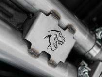 2021-24 RAM TRX T304 Stainless Steel 3 Inch Cat-Back Dual Split Rear with Carbon Fiber Tips Race Version Exhaust System MBRP