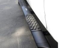 V3 Series Aluminum 5 Inch Elipse Side Steps with Mounting Brackets Textured Black 2019-2026 Silverado/Sierra 1500/2500 HD Go Rhino