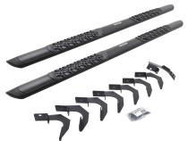 V3 Series Aluminum 5 Inch Elipse Side Steps with Mounting Brackets Textured Black 2015-2026 Colorado/Canyon Go Rhino
