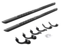 V3 Series Aluminum 5 Inch Elipse Side Steps with Mounting Brackets Textured Black 2014-2024 Toyota 4Runner Go Rhino