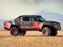 V3 Series Aluminum 5 Inch Elipse Side Steps with Mounting Brackets Textured Black 2005-2023 Toyota Tacoma Go Rhino