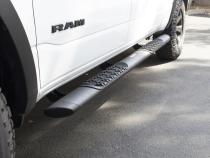 V3 Series Aluminum 5 Inch Elipse Side Steps with Mounting Brackets Textured Black 2022-2026 Toyota Tundra Extended Cab Go Rhino